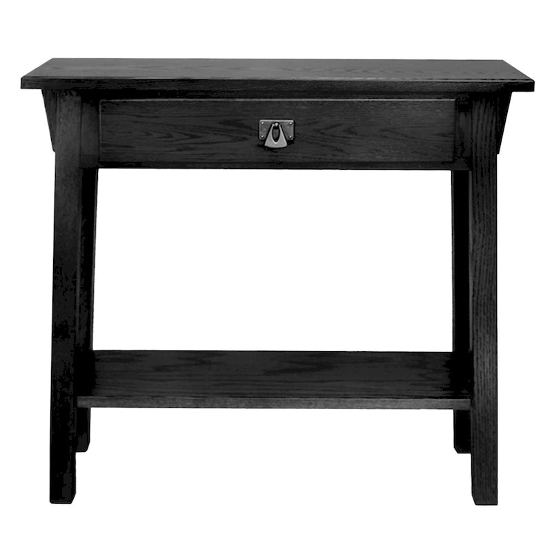 Console Mission Slate / Russet avec tiroir et étagère