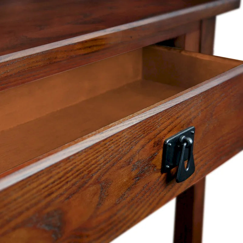 Console Mission Slate / Russet avec tiroir et étagère