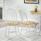 Chaises de salle à manger à barreaux de style rustique, ensemble de 2 – Plusieurs coloris