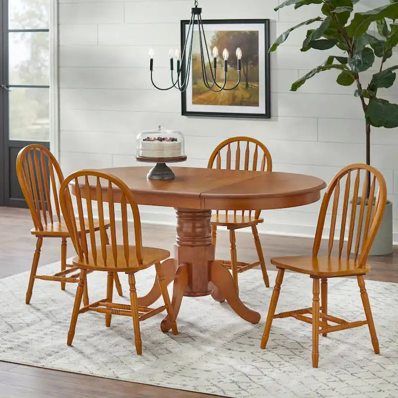 Chaises de salle à manger à barreaux de style rustique, ensemble de 2 – Plusieurs coloris