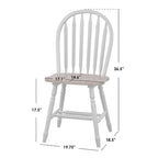Chaises de salle à manger à barreaux de style rustique, ensemble de 2 – Plusieurs coloris
