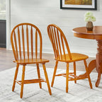 Chaises de salle à manger à barreaux de style rustique, ensemble de 2 – Plusieurs coloris