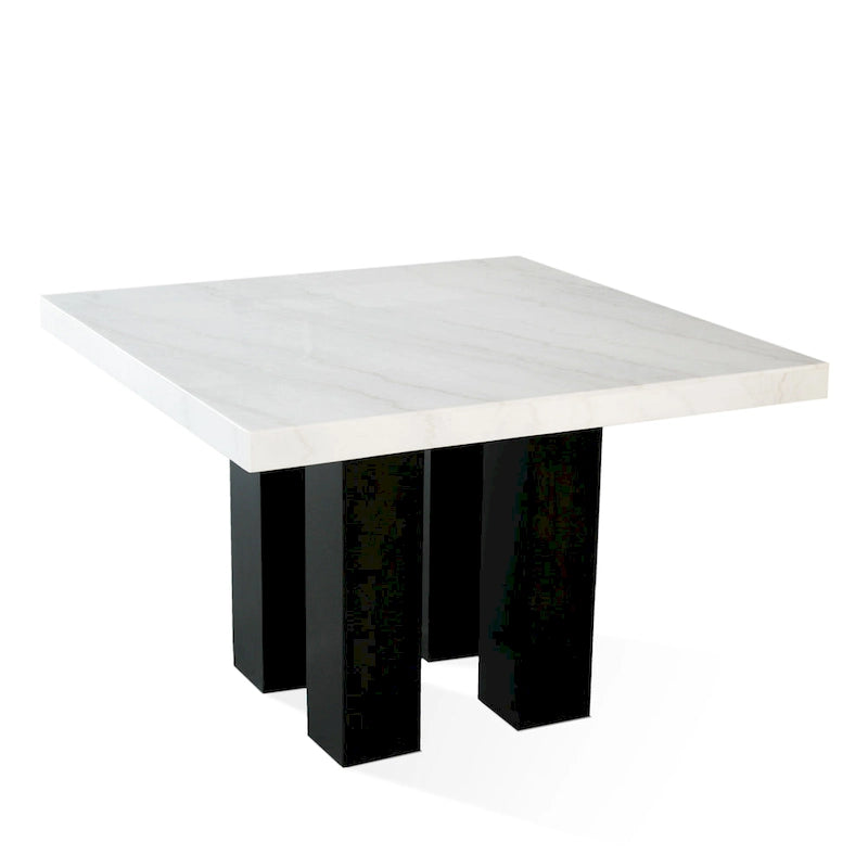 Steve Silver Mhlanga 54-inch Square Standard Height Dining Table - White